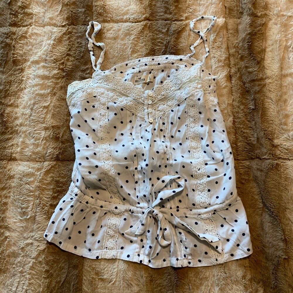 Polka Dotted Hollister Blouse